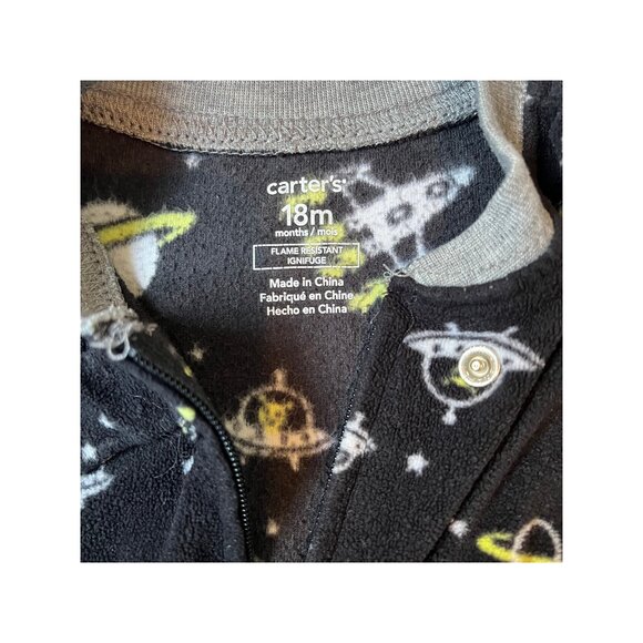 Carters 18 months Fleece Footed Sleeper - Picture 3 of 3